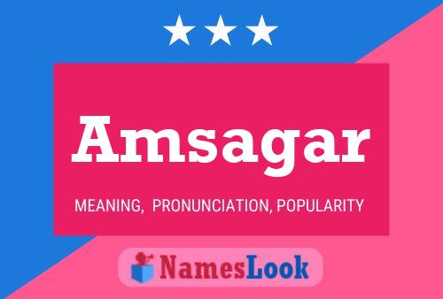 Amsagar Name Poster