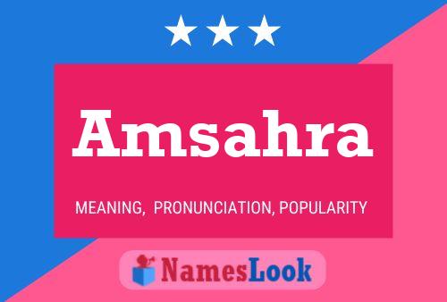 Amsahra Name Poster