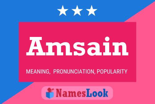 Amsain Name Poster