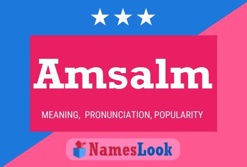 Amsalm Name Poster