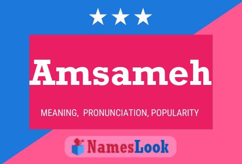 Amsameh Name Poster