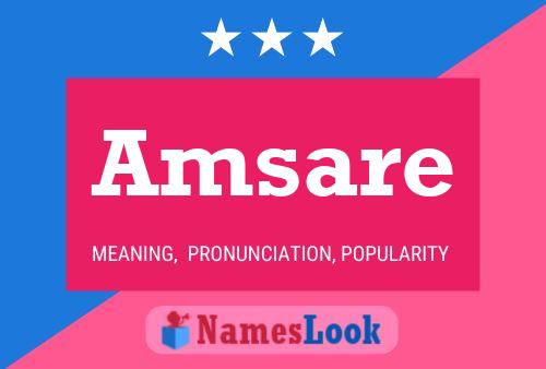 Amsare Name Poster