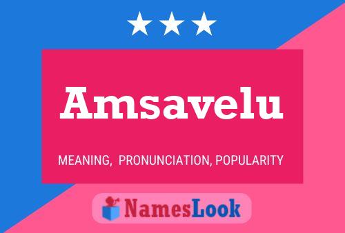 Amsavelu Name Poster