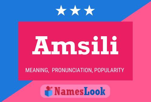 Amsili Name Poster