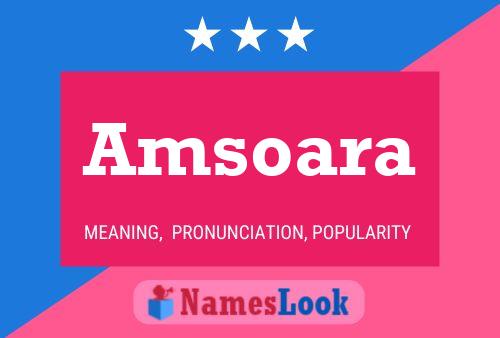 Amsoara Name Poster