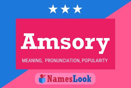 Amsory Name Poster