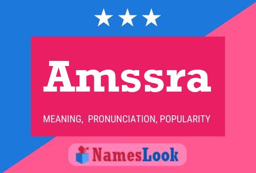 Amssra Name Poster