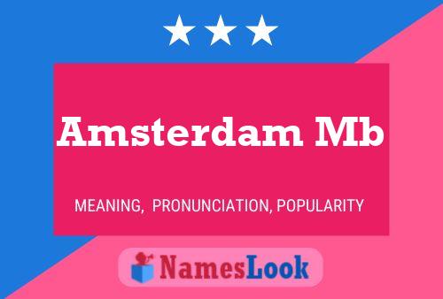 Amsterdam Mb Name Poster