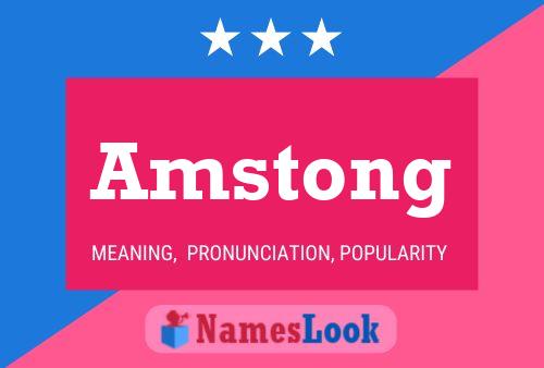 Amstong Name Poster