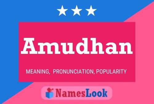 Amudhan Name Poster