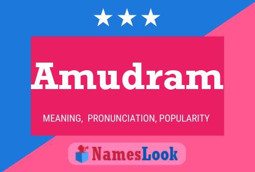 Amudram Name Poster