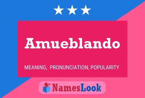 Amueblando Name Poster