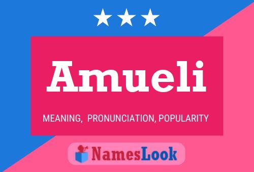 Amueli Name Poster