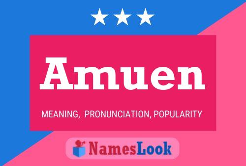 Amuen Name Poster