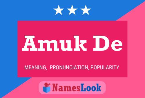 Amuk De Name Poster