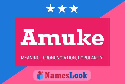 Amuke Name Poster