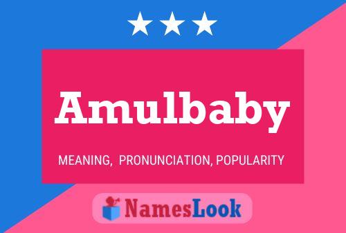 Amulbaby Name Poster