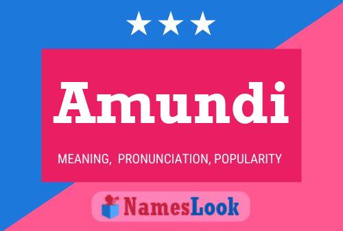 Amundi Name Poster