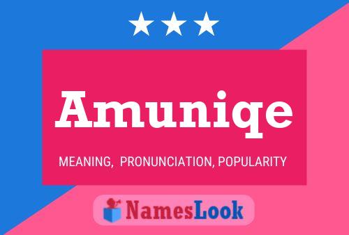 Amuniqe Name Poster