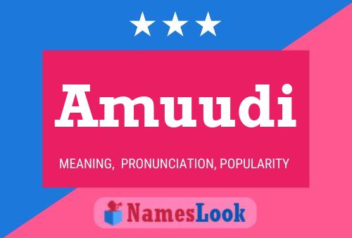 Amuudi Name Poster