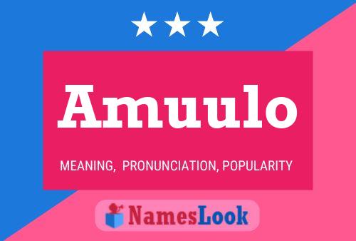 Amuulo Name Poster