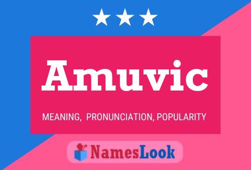 Amuvic Name Poster