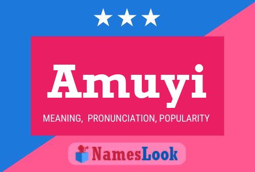 Amuyi Name Poster