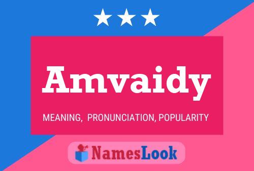 Amvaidy Name Poster