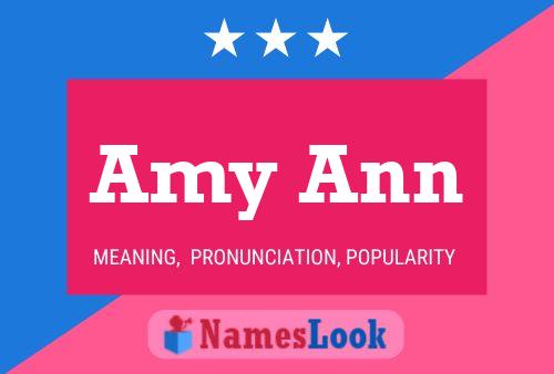 Amy Ann Name Poster