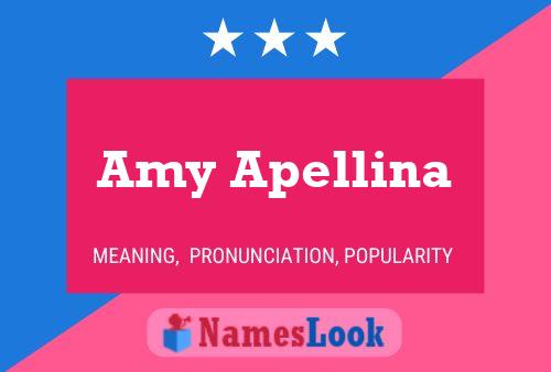 Amy Apellina Name Poster