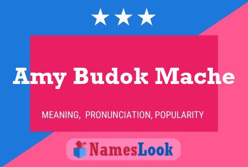 Amy Budok Mache Name Poster