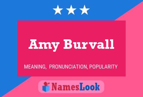 Amy Burvall Name Poster