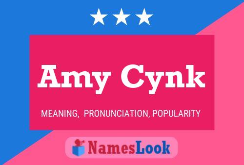 Amy Cynk Name Poster