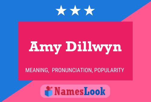 Amy Dillwyn Name Poster