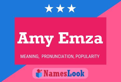 Amy Emza Name Poster