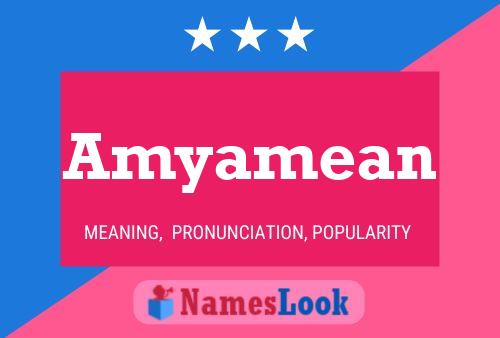 Amyamean Name Poster