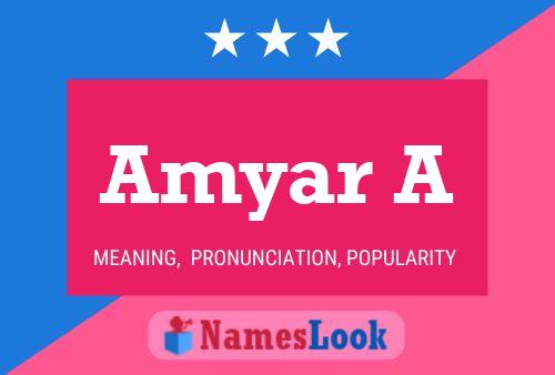 Amyar A Name Poster