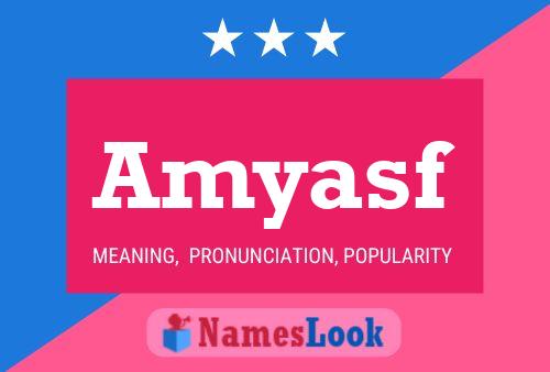 Amyasf Name Poster