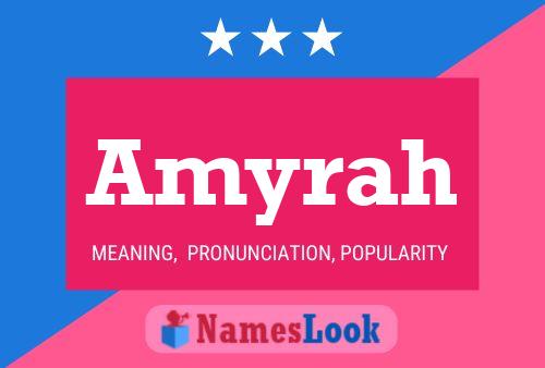 Amyrah Name Poster