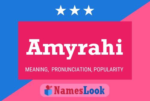 Amyrahi Name Poster