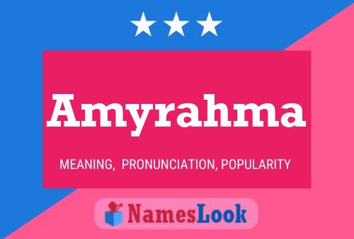 Amyrahma Name Poster