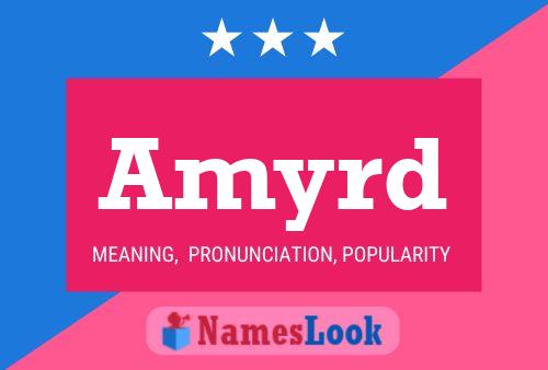 Amyrd Name Poster