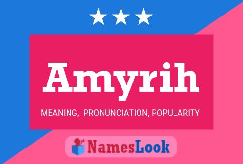 Amyrih Name Poster