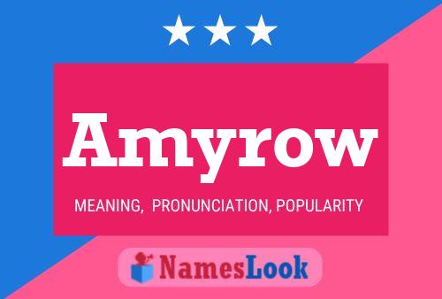 Amyrow Name Poster