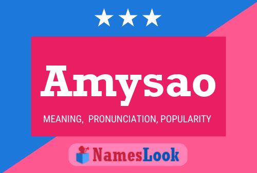 Amysao Name Poster