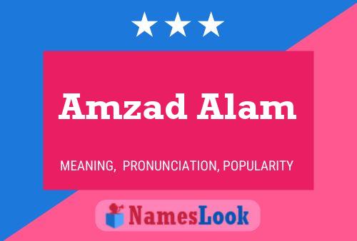 Amzad Alam Name Poster