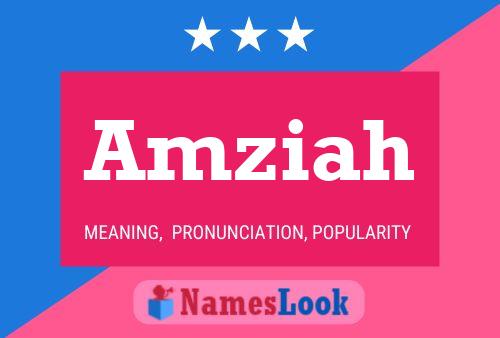 Amziah Name Poster