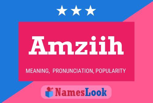 Amziih Name Poster