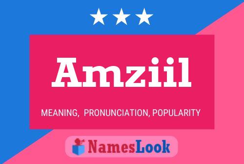 Amziil Name Poster