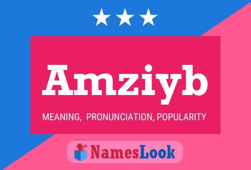 Amziyb Name Poster